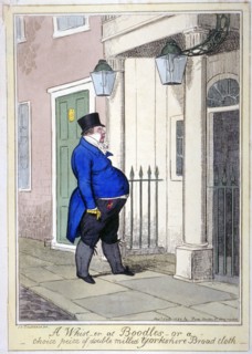 A whist-er at Boodles - or a choice peice [sic] of double milled Yorkshire broad cloth', 1820. Artist: Isaac Cruikshank