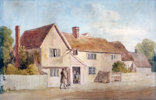 Cottages at Chadwell, Essex', 19th century. Artist: James Duffield Harding