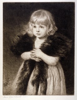 Miss Mildred Carter - Grandmother's Boa', c1864-1930. Artist: Anna Lea Merritt