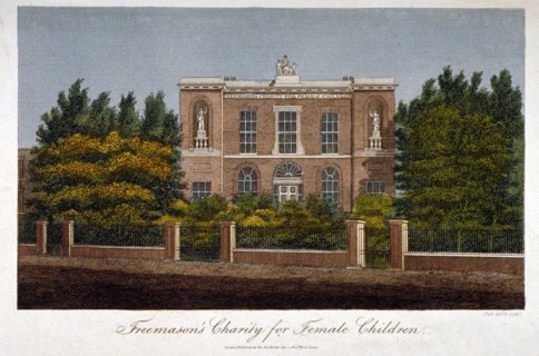 The Freemasons' Charity School for Girls, Westminster Bridge Road, Lambeth, London, 1814. Artist: John Pass