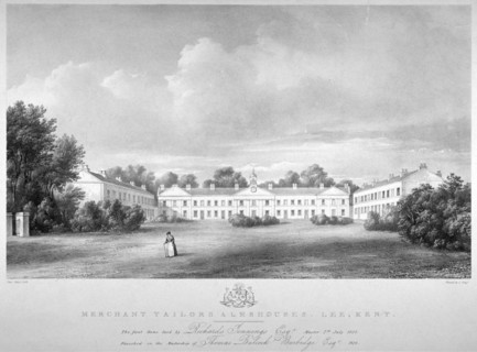 View of the Merchant Taylors' Almshouses on Lee High Road, Lewisham, London, 1826. Artist: Paul Gauci