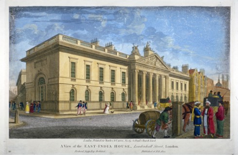 North view of East India House, Leadenhall Street, City of London, 1802. Artist: Anon