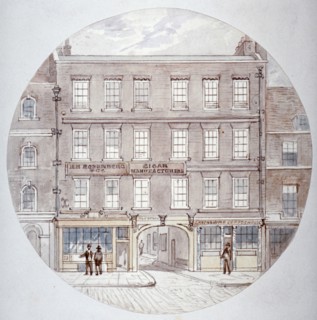 22 and 23 Farringdon Street, City of London, c1855. Artist: James Findlay