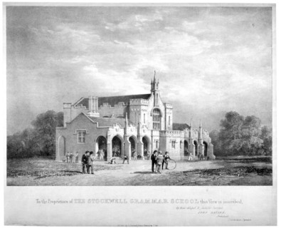 Stockwell Grammar School, Lambeth, London, c1850. Artist: George Barnard