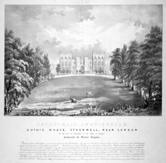 Orthopaedic Institution, Gothic House, Stockwell, Lambeth, London, c1840. Artist: A Friedel
