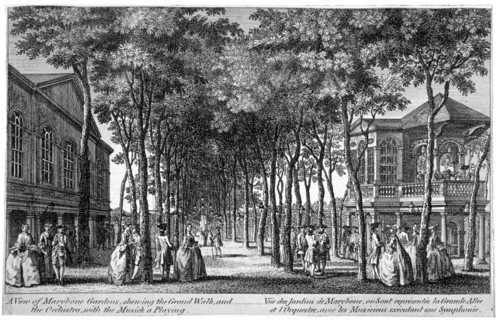 Marylebone Gardens, Marylebone, London, 1761. Artist: Anon