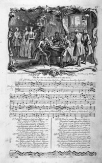 'The Adieu to the Spring-Gardens', 1737. Artist: George Bickham