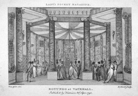 Interior view of the Rotunda at Vauxhall Gardens, Lambeth, London, 1795. Artist: Thomas Rothwell