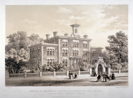 London Society Schools for teaching blind people, Avenue Road, Marylebone, London, c1860. Artist: Day & Son