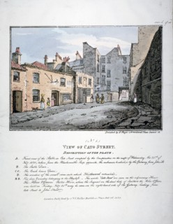 Cato Street, Marylebone, London, 1820. Artist: F Moser