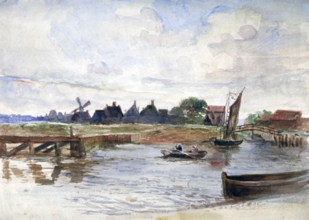 River Scene', c1864-1930. Artist: Anna Lea Merritt
