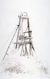 A Colliery Winding Engine', c1864-1930. Artist: Anna Lea Merritt
