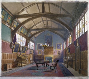 Interior of Barnard's Inn, London, 1885. Artist: John Crowther