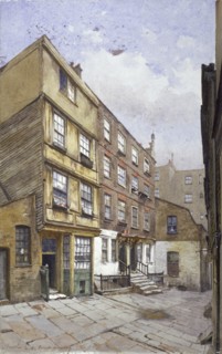 Crown Court, Chancery Lane, London, 1881. Artist: John Crowther