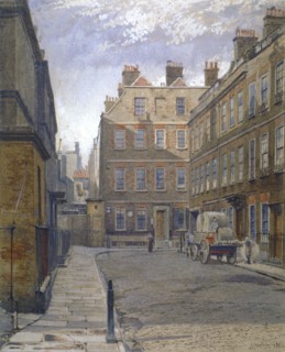 Gough Square, London, 1881. Artist: John Crowther