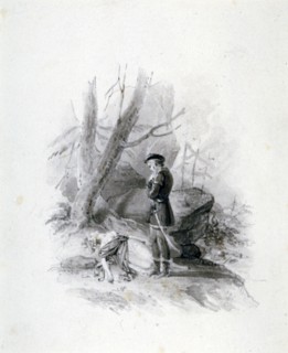 'Fitz-James and the dying Blanche of Devan', 19th century. Artist: Henry Corbould