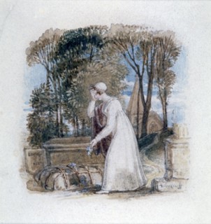 'Constantia at the Grave of Theodosius', 19th century. Artist: Thomas Uwins