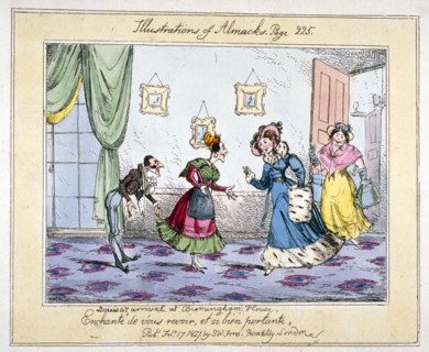 'Louisa's arrival at Birmingham House', 1827. Artist: SW Fores