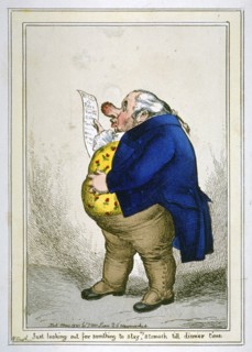 'Just looking out for somthing [sic] to stay my stomach till dinner time', 1830. Artist: William Heath