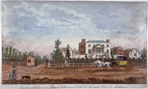 Gregory Bateman's Villa, Green Street, Kentish Town, London, 1792. Artist: Anon