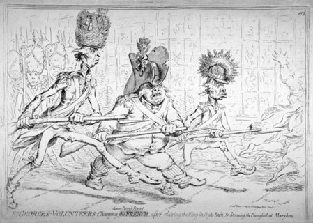 'St George's Volunteers...', 1797. Artist: James Gillray