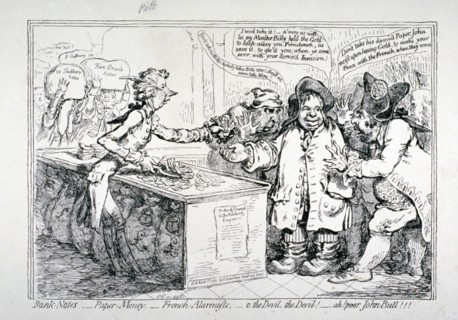 Bank-notes - paper money - French alarmists...', 1797. Artist: James Gillray