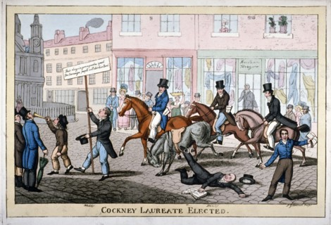 'Cockney laureate elected', c1821. Artist: Joseph Gleadah