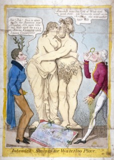 'Intended statues for Waterloo Place', 1821. Artist: JL Marks