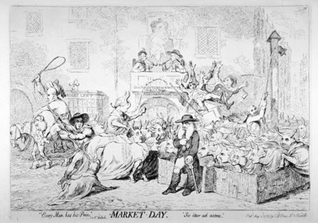 'Every man has his price - Sir Rt Walpole, Market day, Sic itur ad astra', 1788. Artist: Unknown