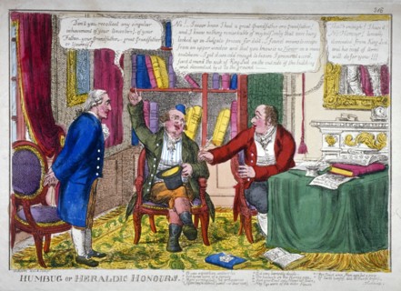 Humbug or heraldic honours', c1790. Artist: William Abraham