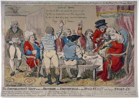 Corporation of Windsor, 1790. Artist: Isaac Cruikshank