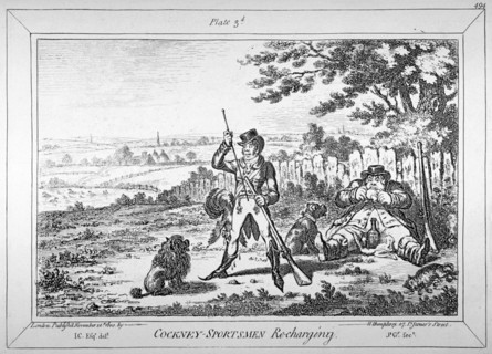 Cockney-sportsmen re-charging', 1800. Artist: James Gillray