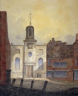 View of Holy Trinity Church, Minories, City of London, 1810. Artist: William Pearson