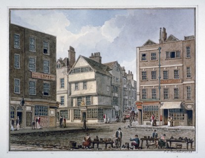 View of Middle Row and Gray's Inn Lane, Holborn, London, 1823. Artist: John Chessell Buckler