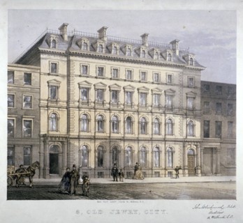 No 8 Old Jewry, City of London, c1865. Artist: Kell Brothers