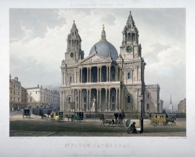 St Paul's Cathedral, City of London, 1851. Artist: Thomas Picken