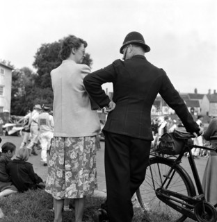 Conversation, Finchingfield Village Fair, Essex ,1958