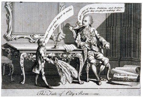 'The fate of City Rem-ces', 1770. Artist: Anon
