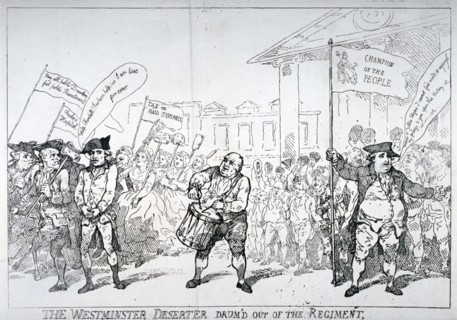 The Westminster Deserter drum'd out of the regiment', 1784. Artist: Thomas Rowlandson