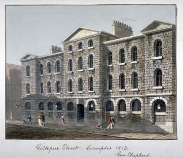 Giltspur Street Compter, City of London, 1812. Artist: George Shepherd