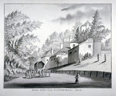 View of Holly Bush Hill, Hampstead, London, 1840. Artist: Anon