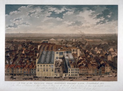 The Genuine Beer Brewery, Golden Lane, London, 1807. Artist: JS Barth