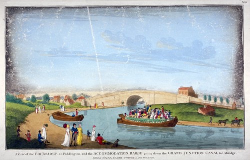 Bridge over the Grand Union Canal, Bayswater, London, 1801. Artist: Anon