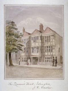 The Queen's Head Inn, Islington, London, 1827. Artist: John Phillipps Emslie