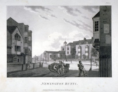 Newington Butts, Southwark, London, 1792. Artist: William Ellis