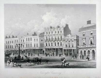 Newington Causeway, Southwark, London, c1858. Artist: Anon