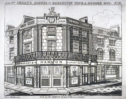 Alfred's Head Inn, corner of Newington Causeway and London Road, Southwark, London, c1830. Artist: Anon