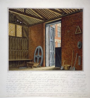 Part of the dwelling house of Sir Christopher Wren, Southwark, London, 1820. Artist: William Capon