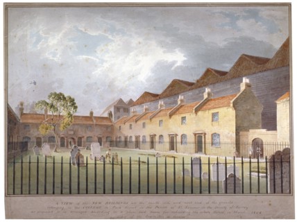 View of buildings in Park Street, Southwark, London, 1808. Artist: George Smith