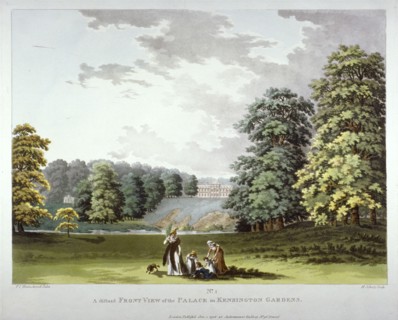 Kensington Palace and Gardens, London, 1798. Artist: Heinrich Schutz